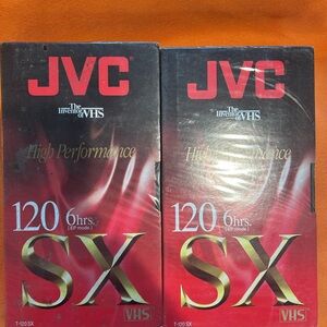 JVC High Performance VHS Tapes - Red